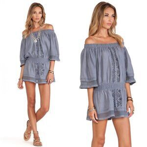 Anthropologie Revolve Tularosa Fiona Dress Folk Stone Grey Size Small Bohemian S